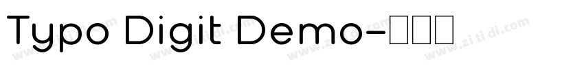 Typo Digit Demo字体转换